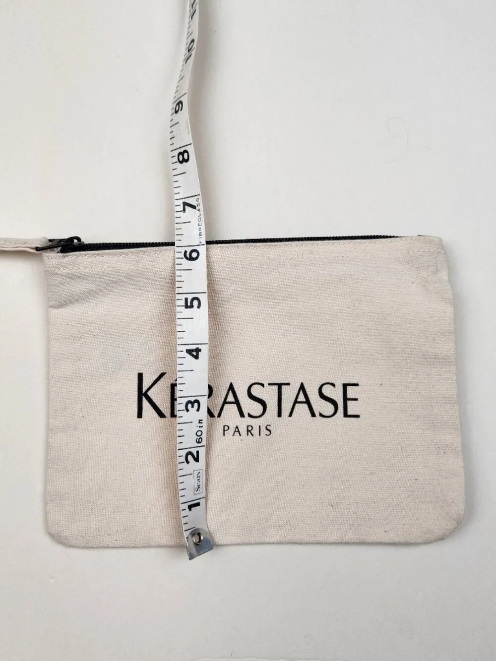 NWT Kerastase Paris Cotton Canvas Zip Cosmetics Travel Pouch